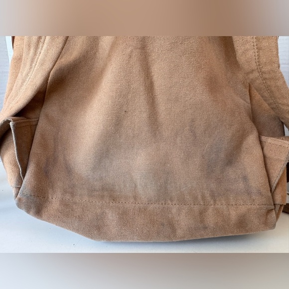 Margot New York Brown Tan Canvas Backpack *Flaws main image 6